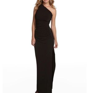 Laundry By Shelli Segal Beaded One Shoulder Gown